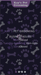 Mobile Screenshot of kayspetgrooming.com